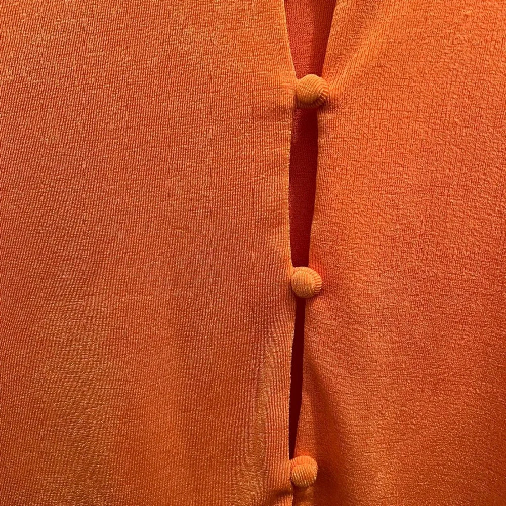 With Jean Cropped Carrie Cardigan XL Orange Melon Blogger Fave Trendy Balletcore
